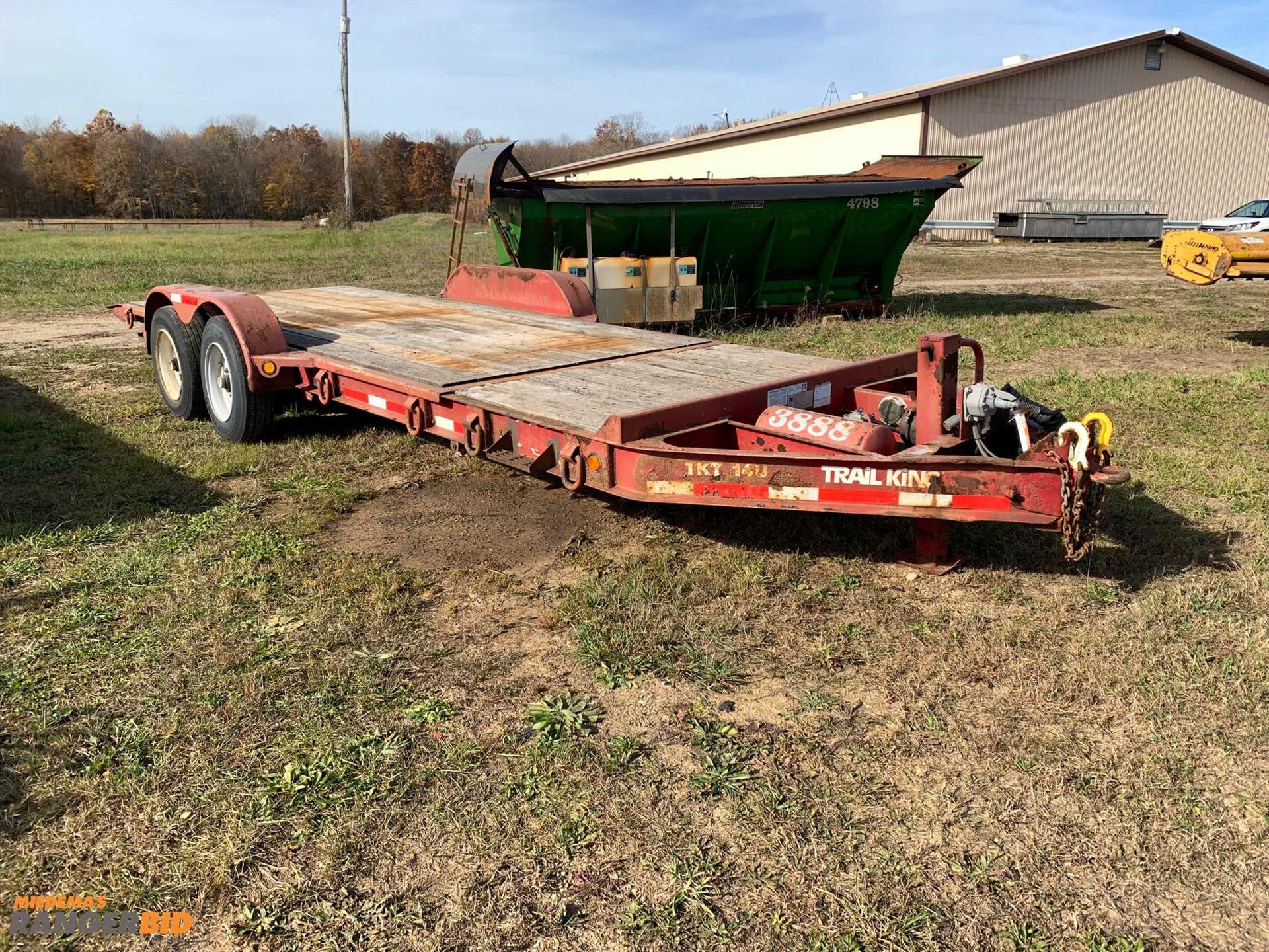 2007 Trail King TKT14U Tilt Deck For Sale Flatbed 30 562 1221