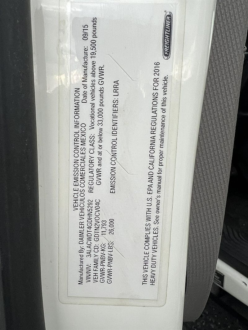 2016 Freightliner M2 106