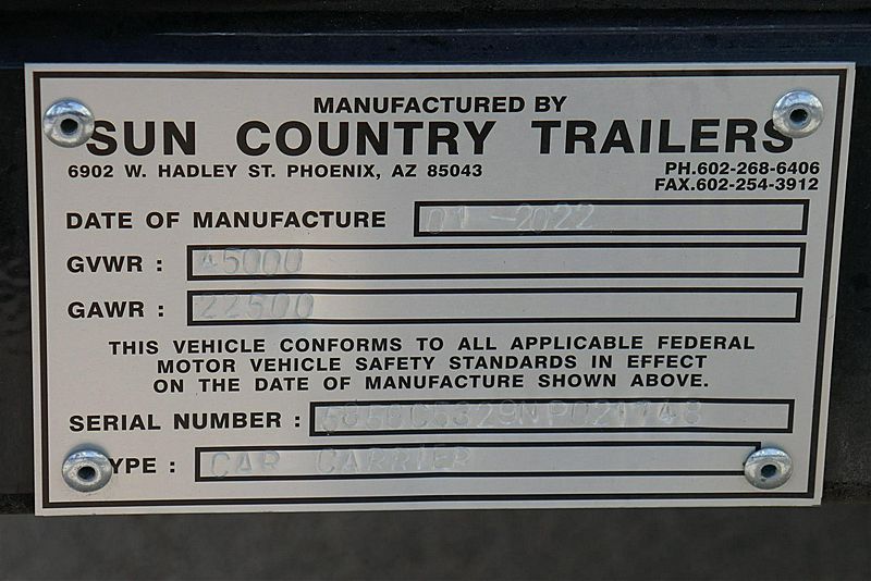 2022 Sun Country Next Gen 5 Car For Sale Car Carrier #4869TC