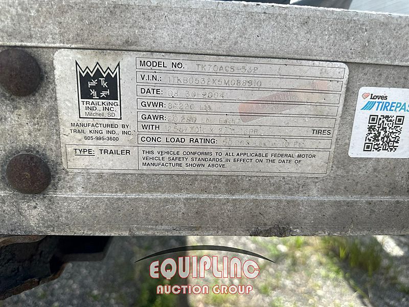 2005 Trail King TK70A0S-532 