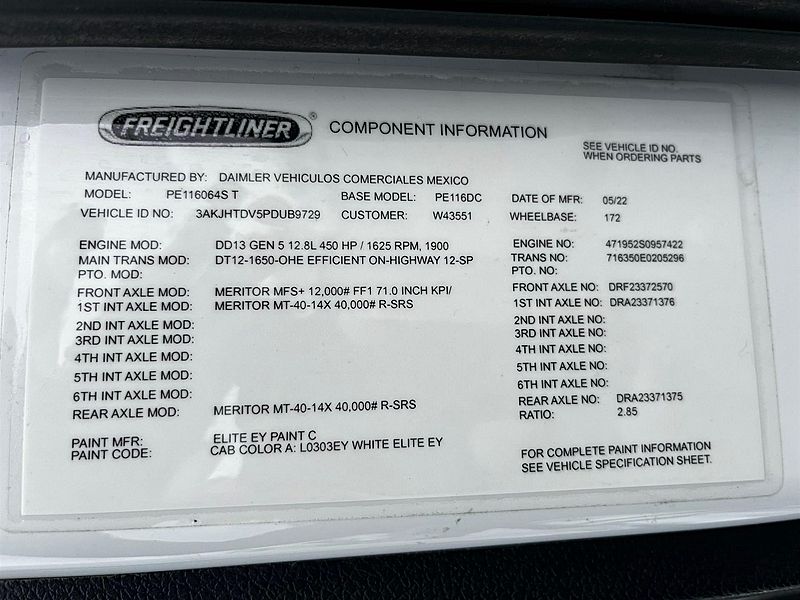 2023 Freightliner PE116DC