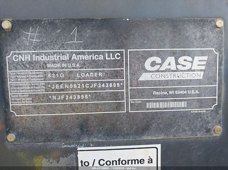 2017 Case 621G