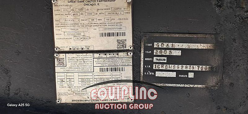 2005 Great Dane FLATBED