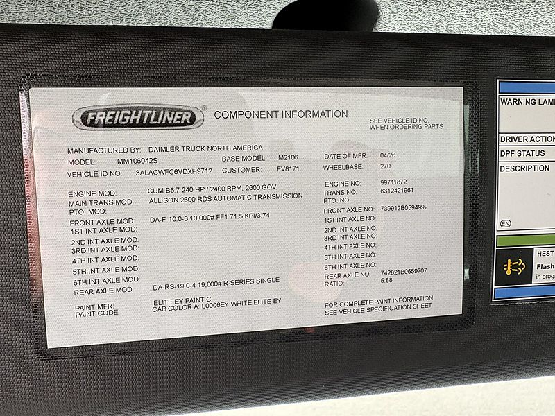 2027 Freightliner M2 106